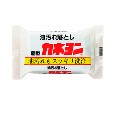 Kaneyo Хозяйственное мыло с абразивами, для удаления масляных пятен с ароматом мяты,110 г