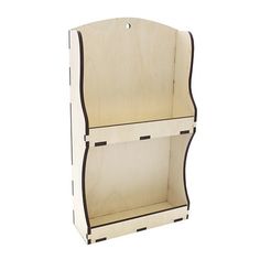 L-551 Деревянная заготовка Астра Полка для специй 2 секции, 20,5х7,5х35 см Astra