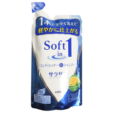 Шампунь Lion Soft in 1 Сияние и гладкость 380 мл (сменый блок)