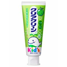 Детская зубная паста КAO Clear Clean с мягкими микрогранулами, дыня, 70 г КАО
