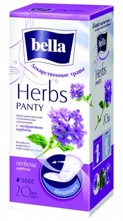 Прокладки ежедневные Bella "Panty Herbs Verbena" с экстрактом вербены, 20 штук
