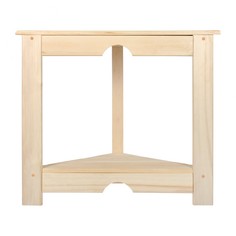 Столик угловой Банные штучки, с полкой, из лиственных пород, 70x50x60 см