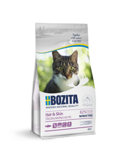 Сухой корм для кошек BOZITA Feline Function Sensitive Hair&Skin, лосось, 0,4кг