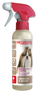 Сухой шампунь для собак Mr.Bruno VIP Свежесть и объем, экстракт риса, 200 мл