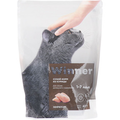 Сухой корм для кошек Winner, для домашних, курица, 400 г