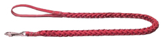 Поводок для собак Аркон 120 см x 12 мм, цвет красный, плетение - квадрат