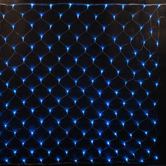 Гирлянда сетка от сети с контроллером 1,5х1,5 м 160LED синяя No Brand