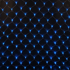 Гирлянда сетка от сети с контроллером 2х2 м 240LED синяя No Brand