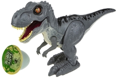 Интерактивный динозавр ZURU RoboAlive серый Робо-Тираннозавр и слайм Т19290
