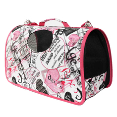 Сумка-переноска для кошек и собак ADEL PET 52x22x20см розовый