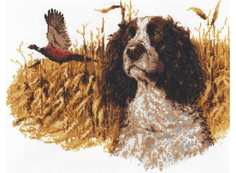 Набор для вышивания Палитра Спаниель и фазан