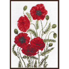 Набор для вышивания Палитра Луговые маки