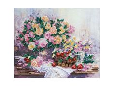 Набор вышивки бисером Абрис Арт Розовая дымка Abris ART