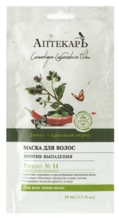 Маска для волос против выпадения Vitex Аптекарь, 10 мл