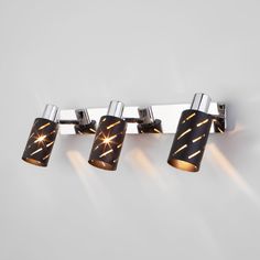 Настенный светильник Eurosvet с поворотными плафонами 20090/3 черный/хром