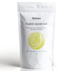 Английская соль для ванн Marespa Эпсом «Лемонграсс и лимон», 1 кг