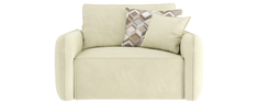 Диван тканевый прямой Портленд-5 Premier молочный (Микровелюр) D1 Furniture