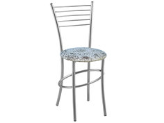 Стул Сатурн Ваниль ткань, Каркас металлик матовый Амис