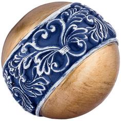 Фигурка декоративная Lefard, Шар, 10 см, золото/синий