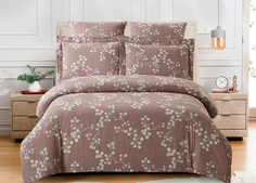 Постельное белье Cleo "Cotton Jacquard" сатин-жаккард CJ-10 Семейный 4 наволочки