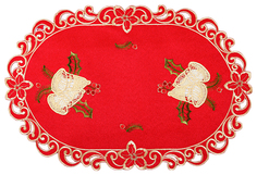 Салфетка SANTALINO Колокольчики на красном 829-138 45x30 см