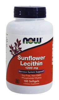 Лецитин подсолнечный NOW Sunflower Lecithin 1200 мг капсулы 100 шт.