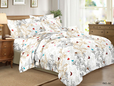 Постельное белье Cleo Desirae цвет: белый, серый (семейное)