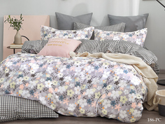 Постельное белье Cleo Elyse цвет: серый, мультиколор (2 сп. евро)