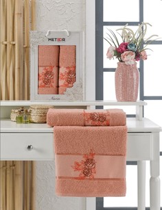 Полотенце Meteor Narin Цвет: Персиковый (50х90 см,70х140 см)