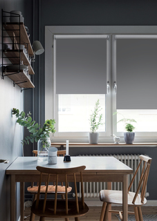 Рулонные шторы Эскар Lux цвет: графитовый