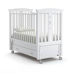 Кроватка Nuovita Fasto Swing маятник продольный bianco белый