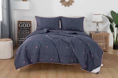 Постельное белье Sofi De MarkO с одеялом Дарси фиолетовый (Семейное (2 одеяла-покрывала))