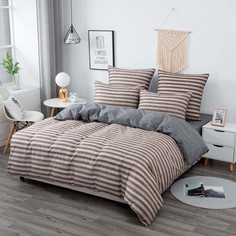 Постельное белье Sofi De MarkO Эйдан Цвет: Коричневый (семейное)