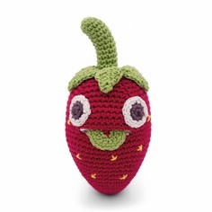 M030 Игрушка-погремушка ручной работы MyuM "Клубничка"