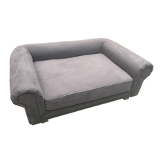 Лежак-диван для собак FUNTIK-STORE Ноттингем, серый, 112х67х36 см