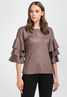 Блуза женская Remix 6578 коричневая 42 RU