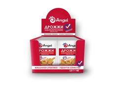 Дрожжи инстантные хлебопекарные Angel 12гр в кауумной упаковке (40 шт)