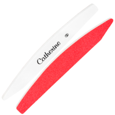 Пилка "Акула", красная/белая, 120/240 гт (5 шт.) Catherine