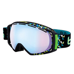 Горнолыжная маска Bolle Gravity 2016 black diagonal/green emerald Bolle