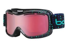 Горнолыжная маска Bolle Monarch 2016 black blue beads/vermillon gun Bolle