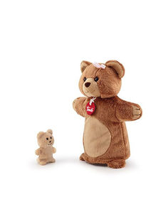Мягкая игрушка на руку Медведь с медвежонком Trudi