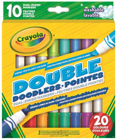 Набор смываемых двусторонних фломастеров Crayola Double Doodlers, 10 штук 58-8311