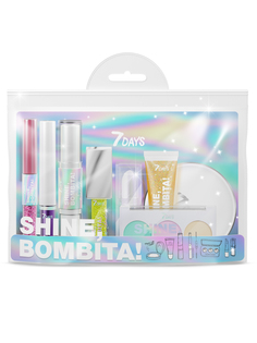 Подарочный набор для макияжа 7DAYS SHINE, BOMBITA! / №6 Amaze, 8 средств