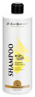 Шампунь для кошек и собак ISB Traditional Line Lemon для короткой шерсти, 1 л Iv San Bernard