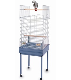 Клетка IMAC Ezia Special для птиц (Д 57 х Ш 54 х В 82 /138 см, Пепельно-синий/серый)