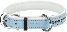 Ошейник для собак декоративный TRIXIE Active Comfort, обхват шеи 17-21 см, кожа, белый