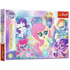 Пазл Trefl Glitter Блестящие Пони, 100 элементов 14821T