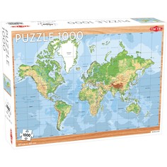 Пазл Tactic Games Карта мира, 1000 элементов 58263