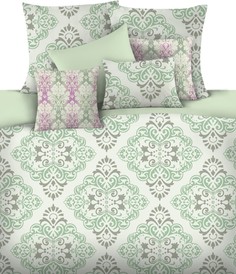 Постельное белье Mona Liza Naima цвет: зеленый (2 сп. евро)