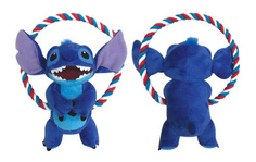Мягкая игрушка для собак Triol Stitch с круглым канатом, синяя, 20 см